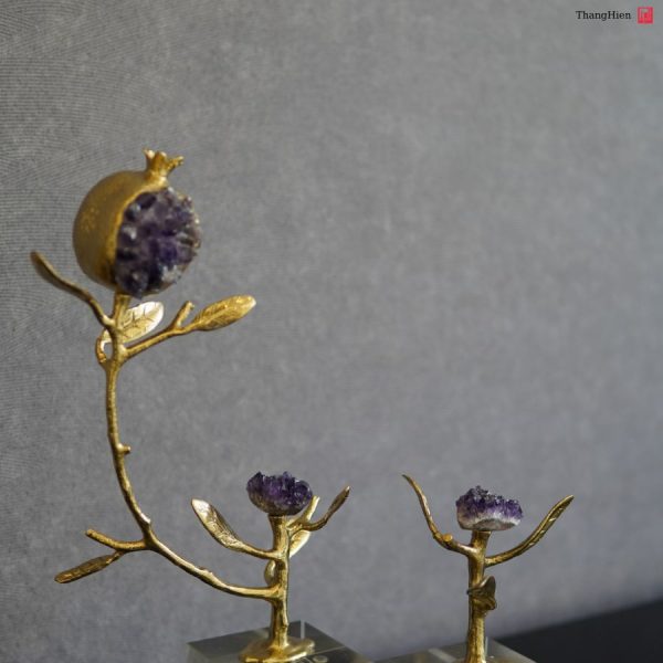 quả lựu đá thạch anh tím