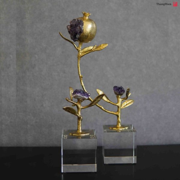 quả lựu đá thạch anh tím
