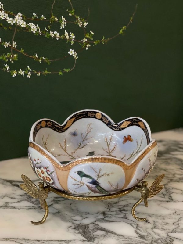 khay sứ chuồn chuồn