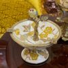 khay sứ và chim hoạ mi