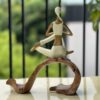 tượng cô gái tập yoga 0146