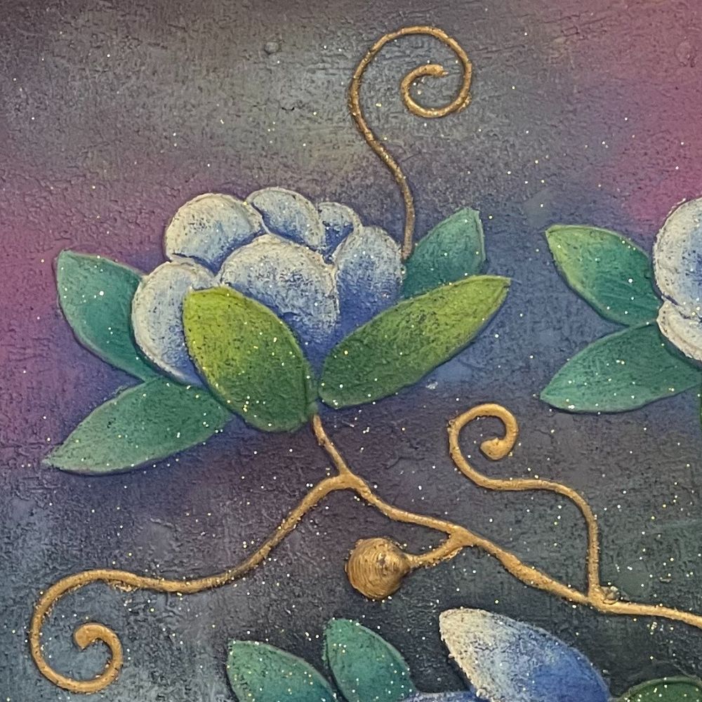 tranh-hoa-hong-xanh-2460-a tranh hoa hồng xanh