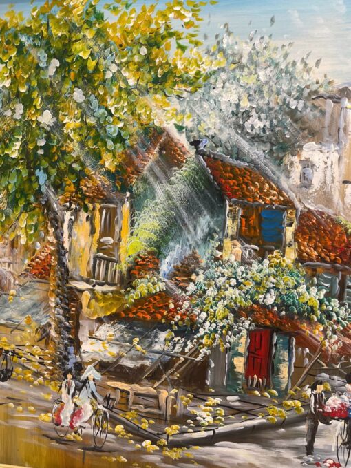 tranh vẽ phố cổ