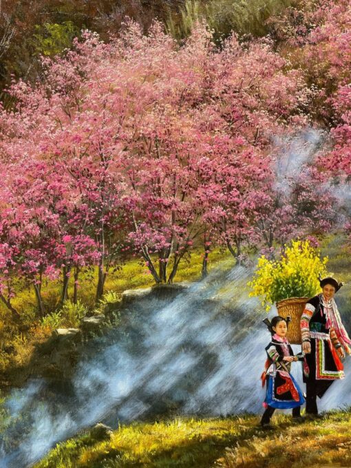 tranh vẽ vùng cao