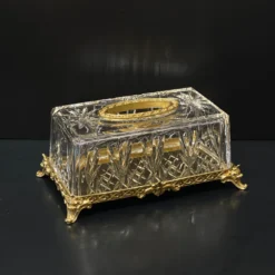 Hộp đựng khăn giấy pha lê