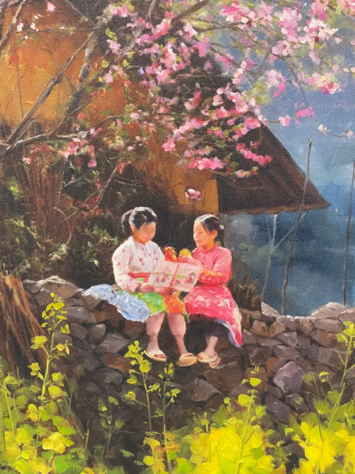 tranh truy bài sớm mai