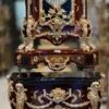 đồng hồ boulle đỏ