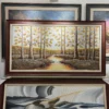 tranh rừng cây kim tiền
