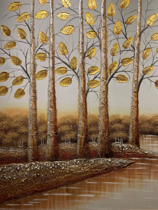 tranh rừng cây kim tiền