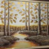 tranh rừng cây kim tiền