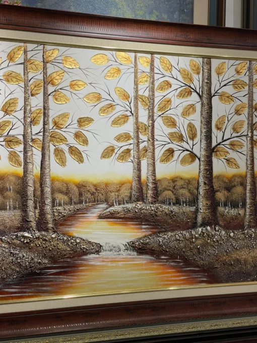 tranh rừng cây kim tiền