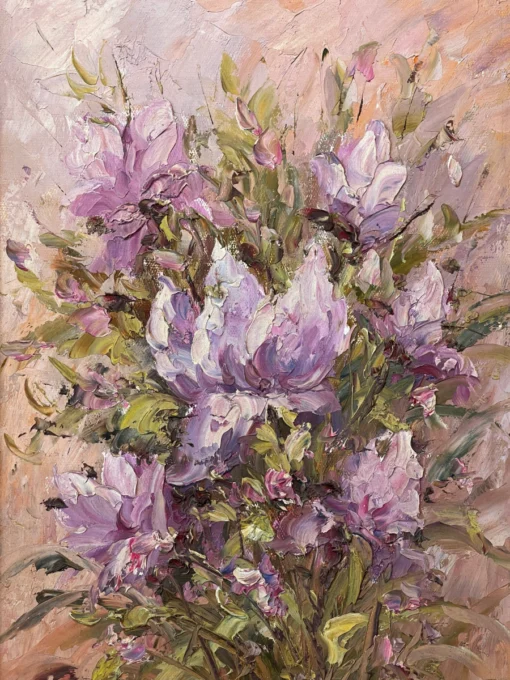 Tranh vẽ hoa sơn dầu