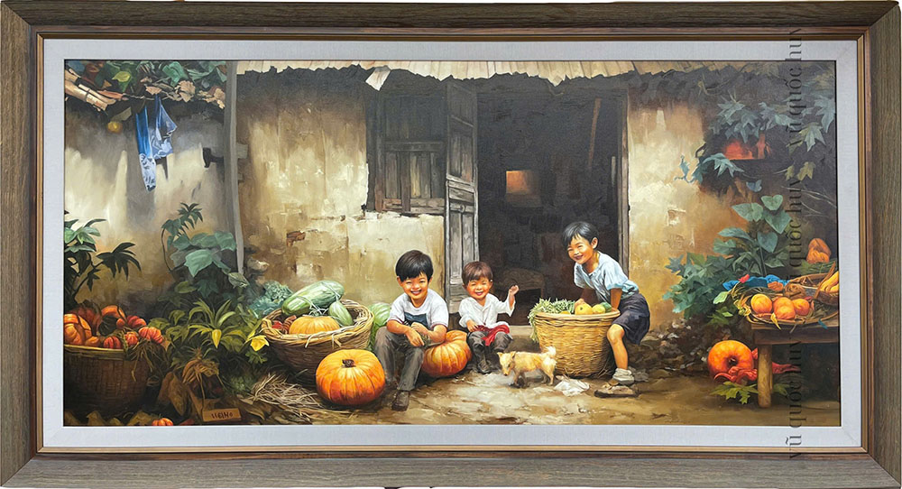 Tranh vẽ sơn dầu Vũ quốc Huy